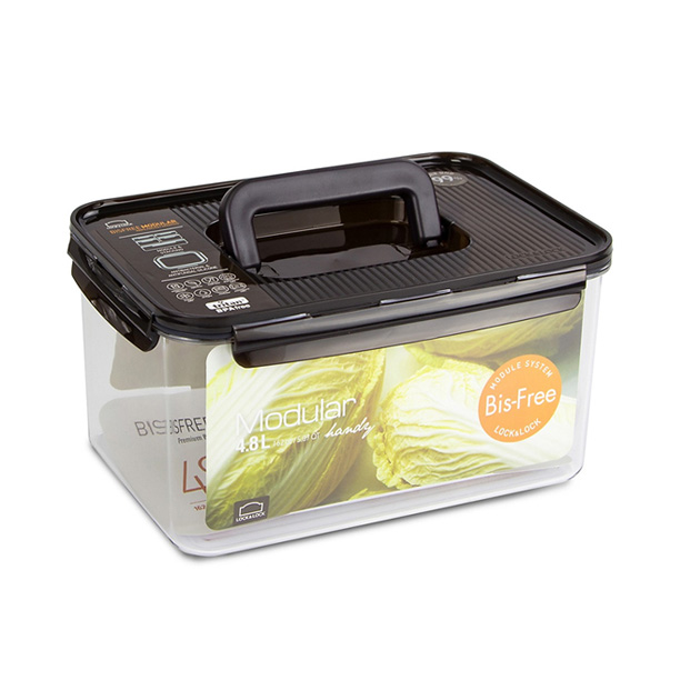 Hộp bảo quản thực phẩm hình chữ nhật LocknLock Bisfree Modular Màu nâu - 4.8L - LBF408H, , large image number 1